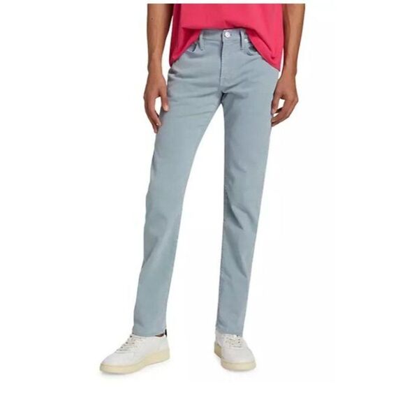 Frame Mens L'Homme Slim Fit Mid Rise Jeans Pants Light Sky Blue Sz US 38 NWT - Picture 1 of 8